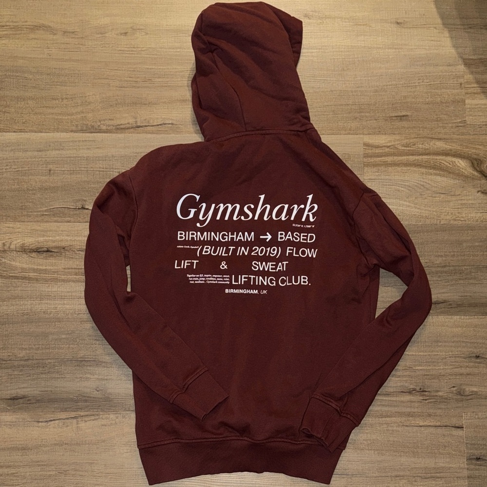 Gymshark Burgundy Sweatshirt